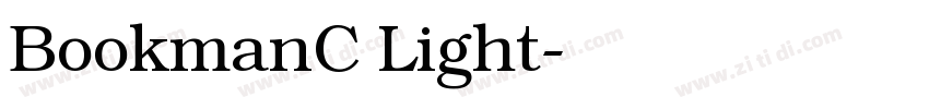 BookmanC Light字体转换